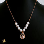 Laviora Pearl Teardrop Harmony Necklace – Onam Jewellery Necklace 14
