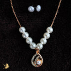 Laviora Pearl Teardrop Harmony Necklace – Onam Jewellery Necklace 14