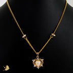 Laviora Golden Heartshine Necklace – Onam Jewellery Necklace 15