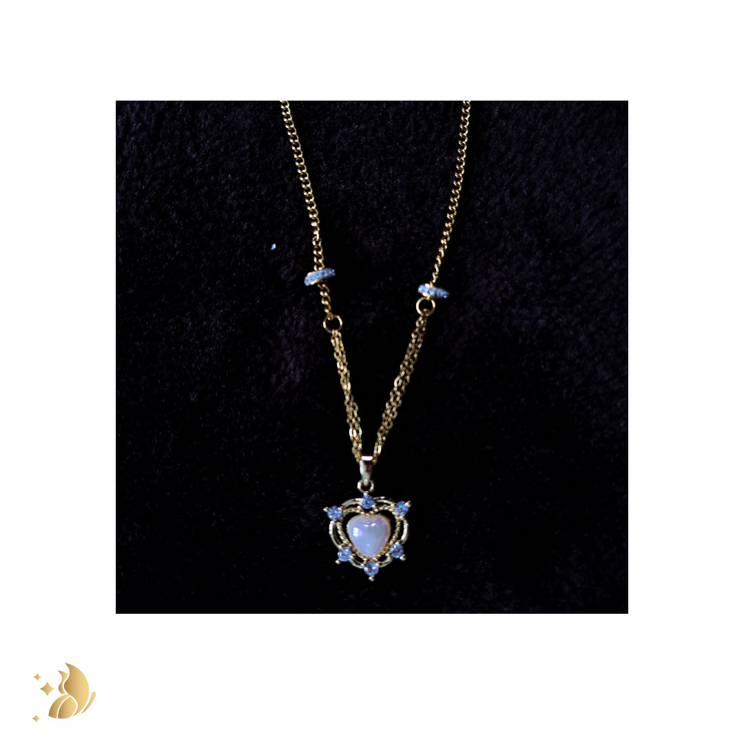 Laviora Golden Heartshine Necklace – Onam Jewellery Necklace 15