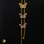Laviora Golden Butterfly Cascade Necklace– Onam Jewellery Necklace 16