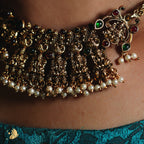 Laviora Temple Heritage Choker with Pearls – Onam Jewellery Necklace 17