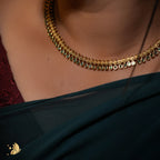 Laviora Emerald Glow Gold Choker Necklace – Onam Jewellery Necklace 22