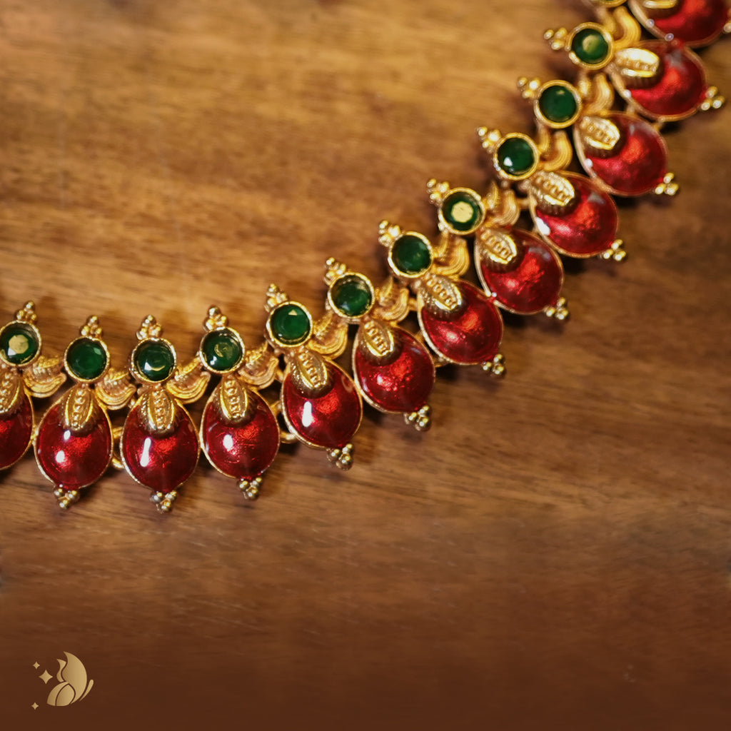 Kerala Palakka Model Necklace – Onam Jewellery Necklace 1