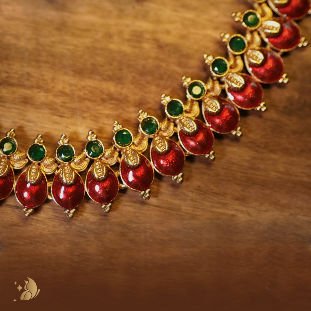 Kerala Palakka Model Necklace – Onam Jewellery Necklace 1