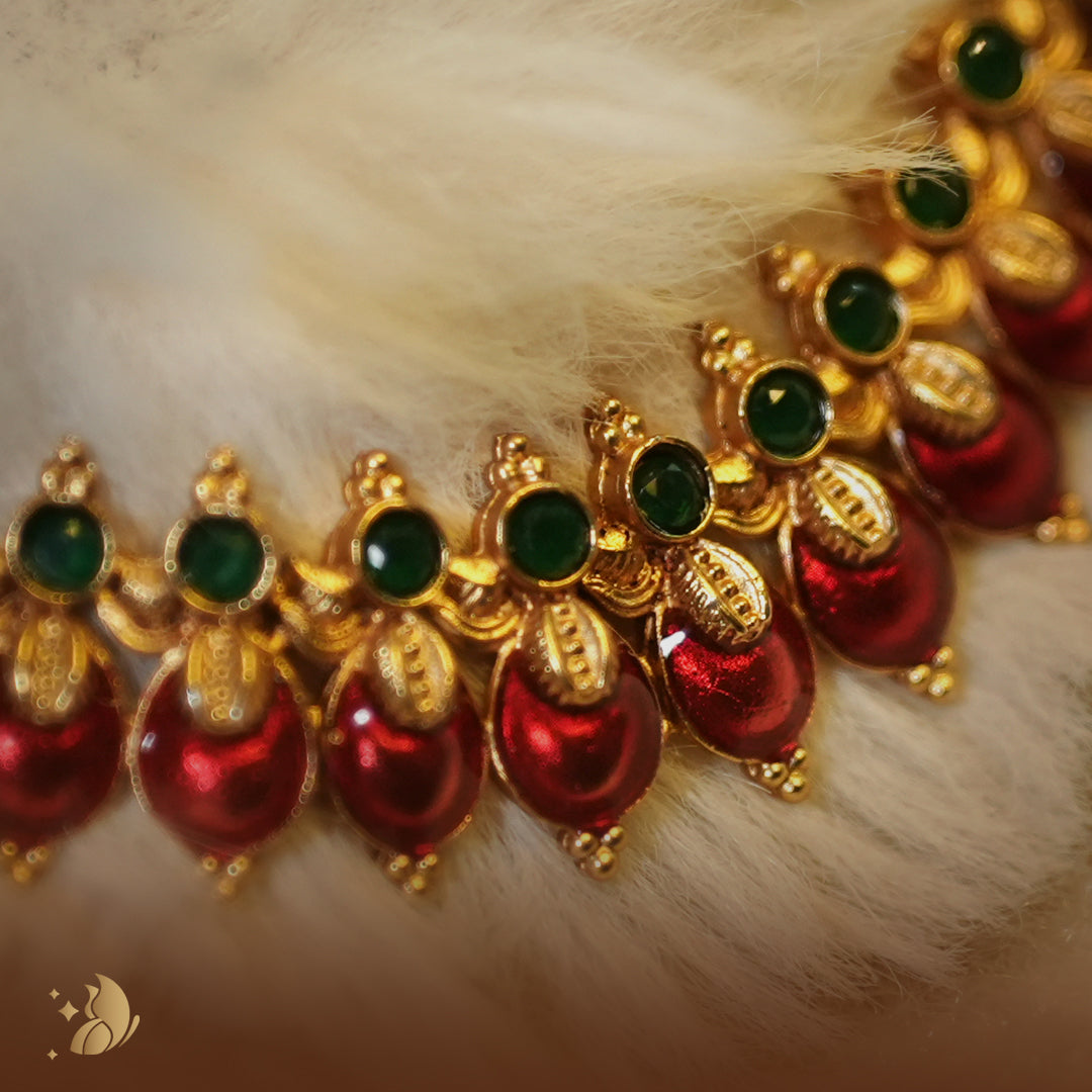 Kerala Palakka Model Necklace – Onam Jewellery Necklace 1